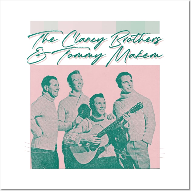 The Clancy Brothers & Tommy Makem Wall Art by unknown_pleasures